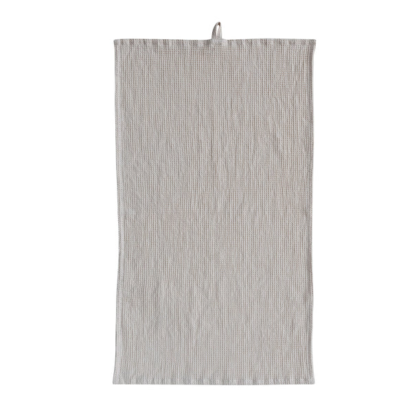 Oversized Woven Linen & Cotton Waffle Tea Towel