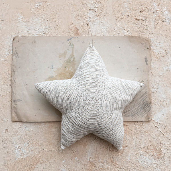 Crocheted Star Pillow