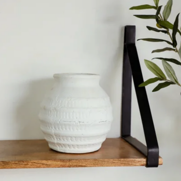 White Wash Vase