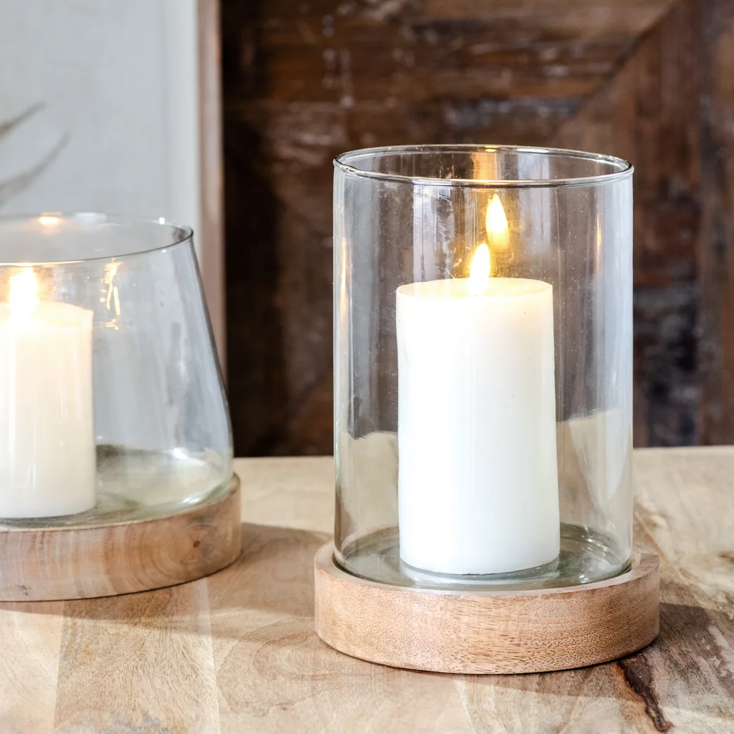 Narrow Glass Cylinder Lily and Sparrow