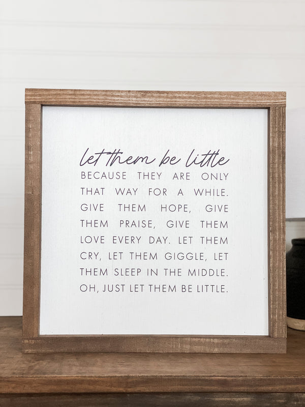 Let Them Be Little