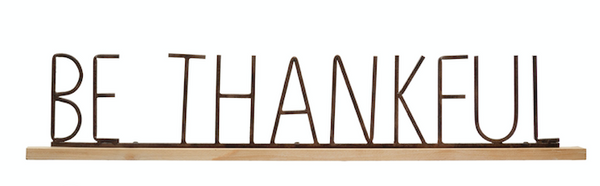 Mantel Decor with Fall Phrase