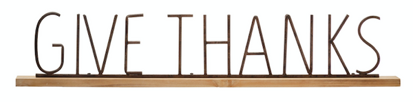 Mantel Decor with Fall Phrase