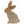 Load image into Gallery viewer, Wood Bunny with White Flowers
