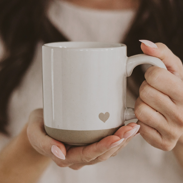 Heart Stoneware Mug