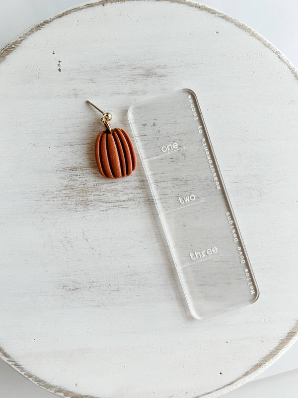 Tall Pumpkin Earrings