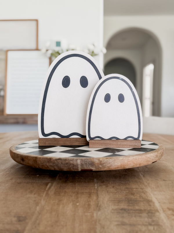 Wood Ghost Shelf Sitter
