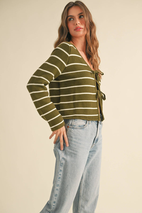 Freya Striped Cardigan