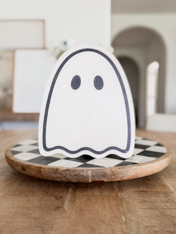 Wood Ghost Shelf Sitter