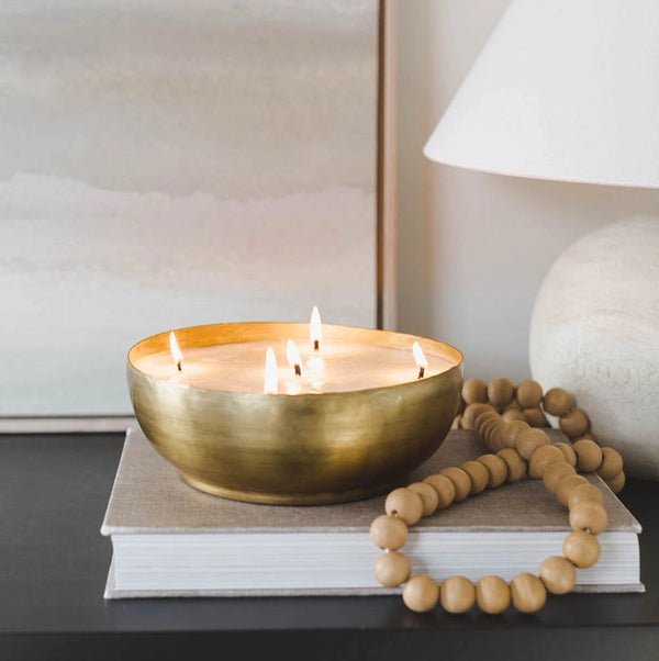 Clean Cotton Brass Candle