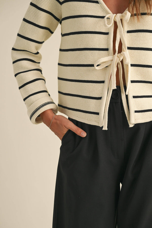 Freya Striped Cardigan