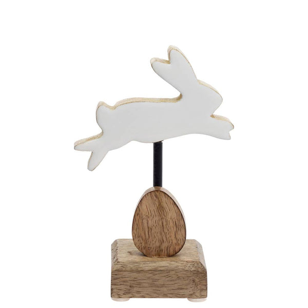 Wood Leaping Bunny