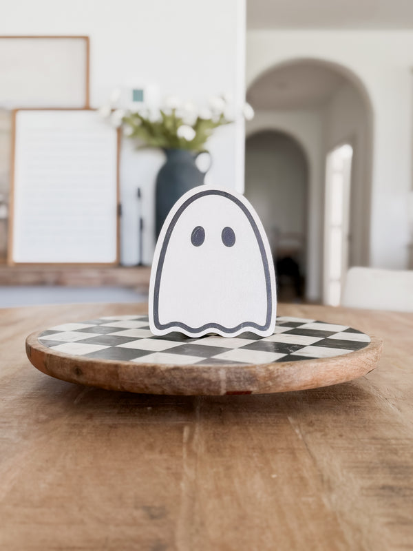 Wood Ghost Shelf Sitter