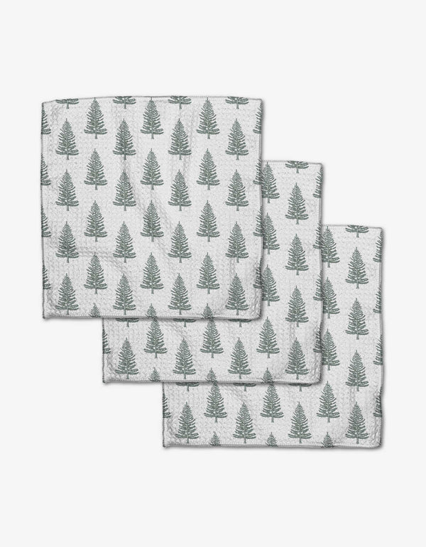 Frosted Trees Geometry Dishcloth Set