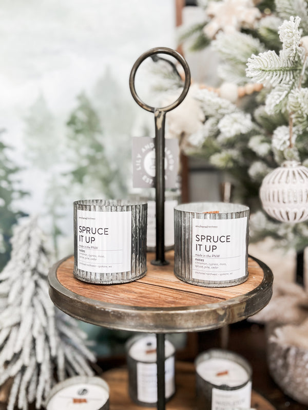 Spruce It Up Wood Wick Candle