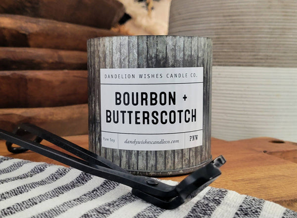 Fall Galvanized Tin Candle