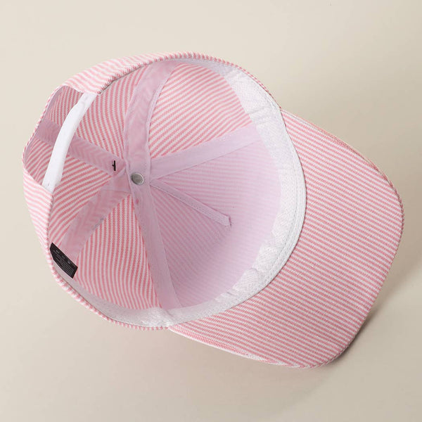 USA Gingham Stripe Trucker Hat