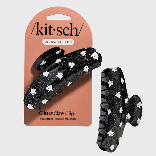 Ghosts Glitter Claw Clip