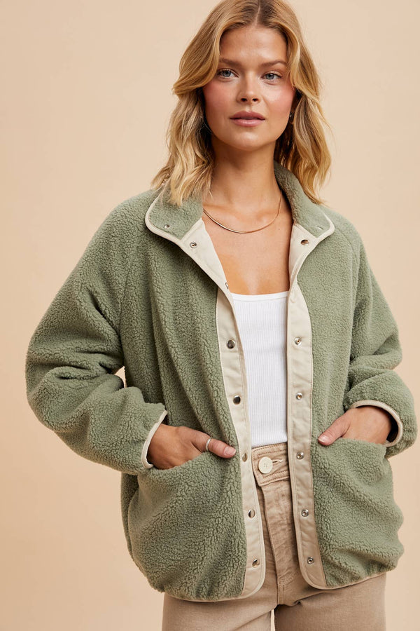 Adeline Reversible Sherpa Jacket