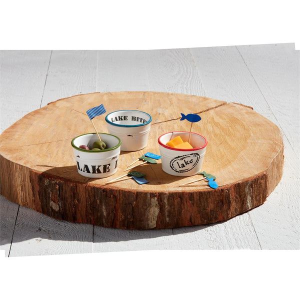 Lake Tidbit Dish & Toothpick Set