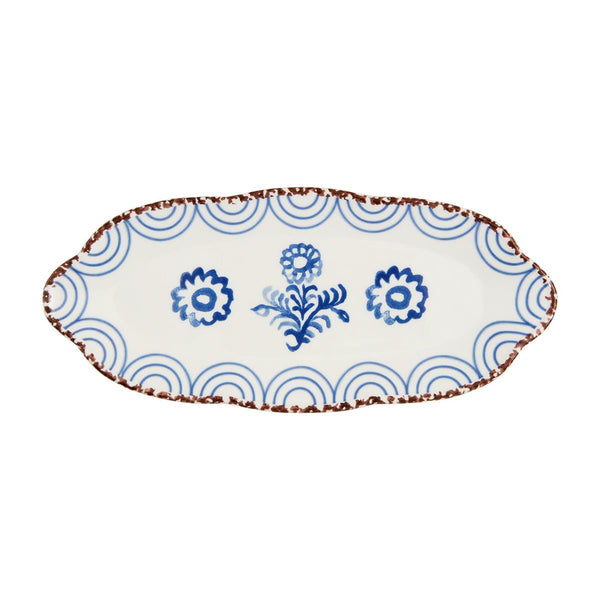 Blue Floral Everything Plate