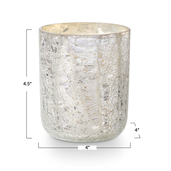Balsam & Cedar Small Boxed Crackle Glass Candle