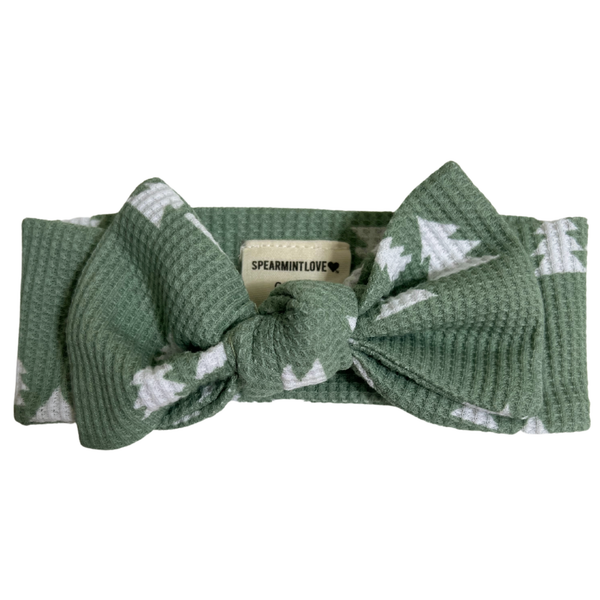 Evergreen Trees Knot Bow