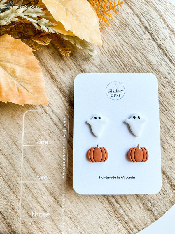 Ghost & Pumpkin Stud Pack