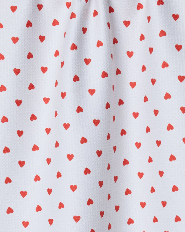 Baby Hearts Geometry Tea Towel