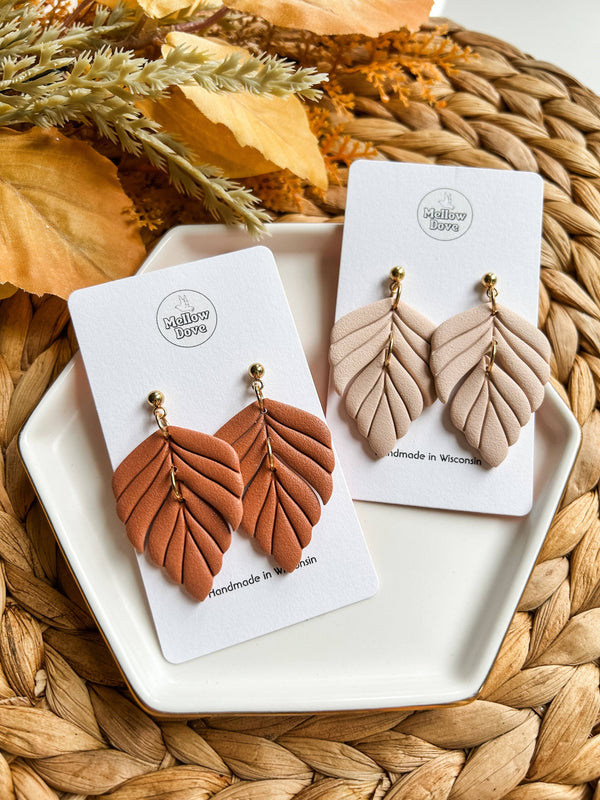 Neutral Fall Leaf Dangle