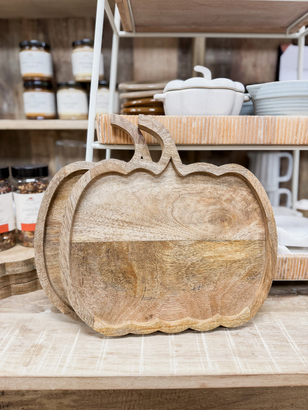 Pumpkin Wood Serving Board