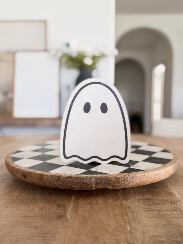 Wood Ghost Shelf Sitter