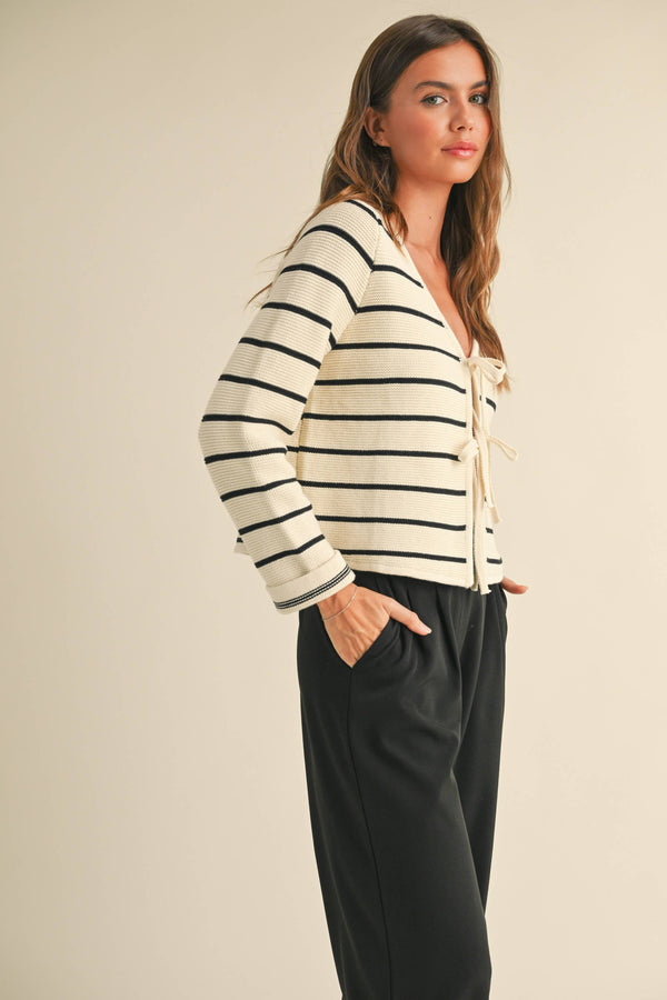 Freya Striped Cardigan