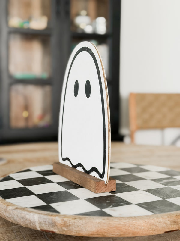 Wood Ghost Shelf Sitter