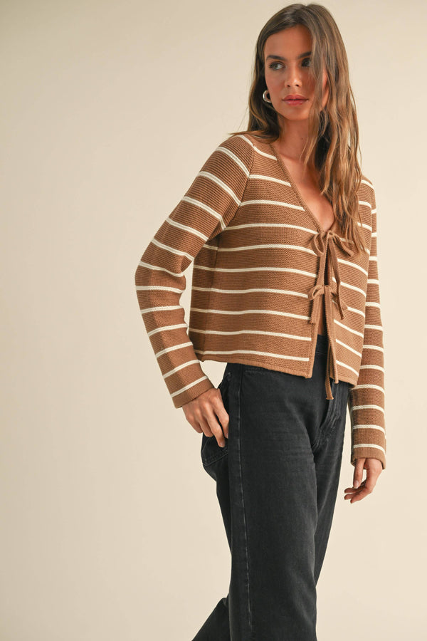 Freya Striped Cardigan