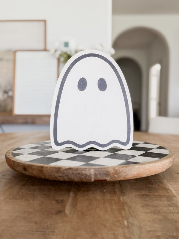 Wood Ghost Shelf Sitter