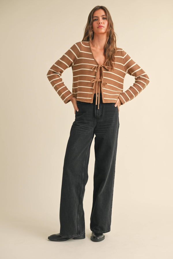 Freya Striped Cardigan