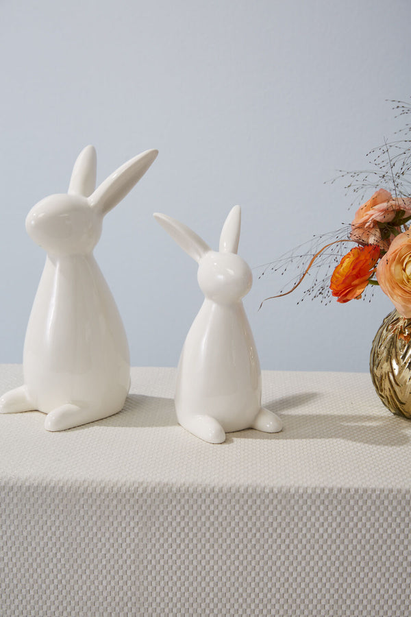 White Ceramic Bunny