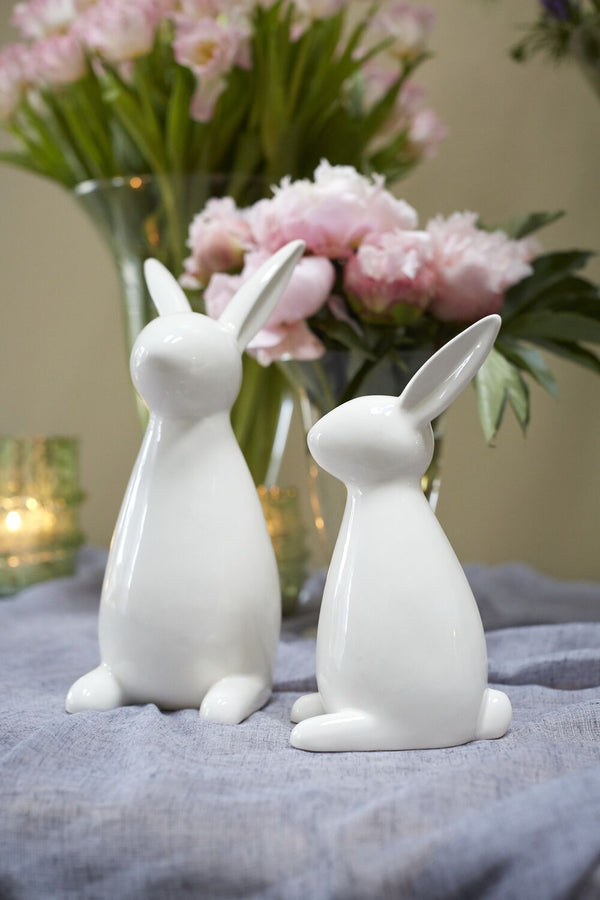 White Ceramic Bunny