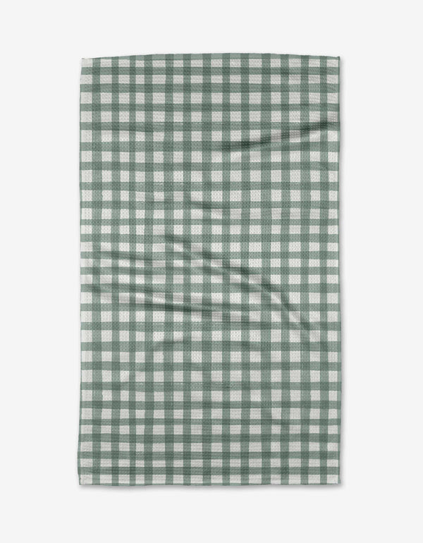 Picnic Gingham Geometry Tea Towel