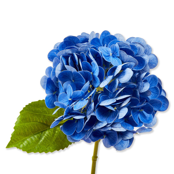 Faux Hydrangea Stem, Blue