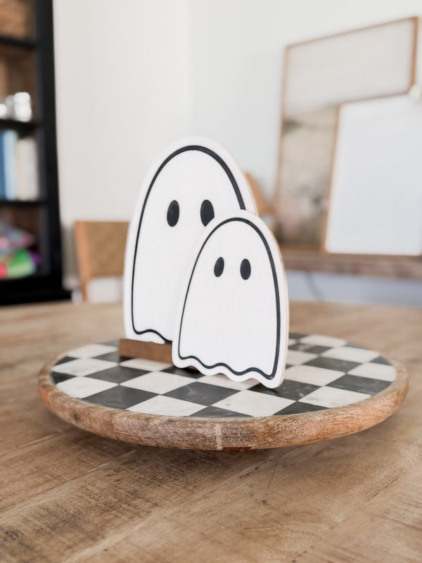 Wood Ghost Shelf Sitter