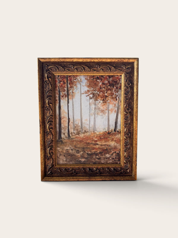 Autumn Forest - 1 | Antique Gold Frame