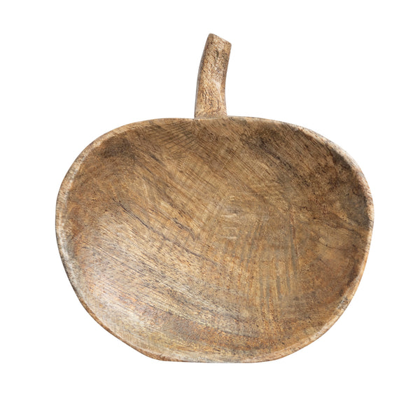 Pumpkin Wood Shaped Bowl