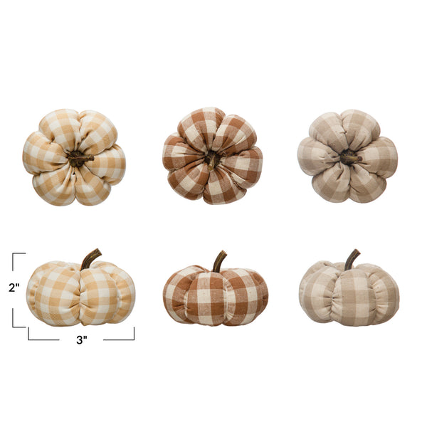 Plaid Mini Pumpkin