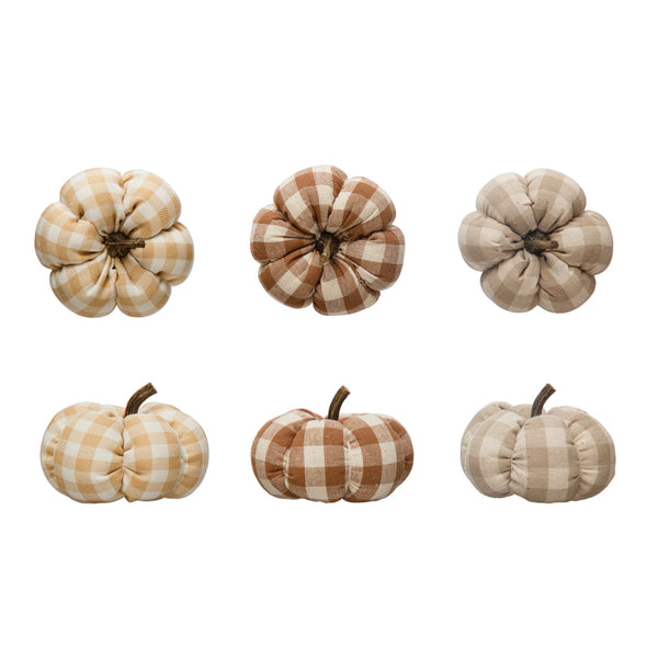 Plaid Mini Pumpkin