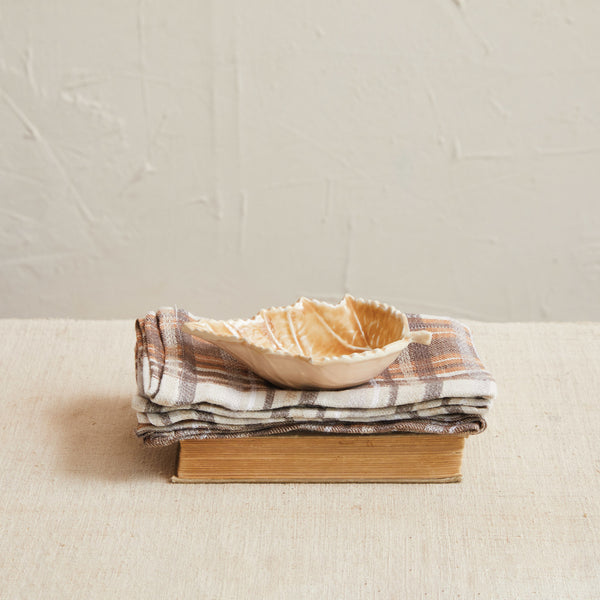 Enameled Leaf Shaped Dish