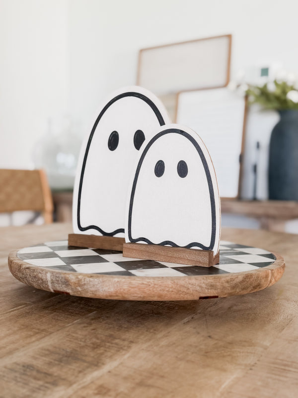 Wood Ghost Shelf Sitter