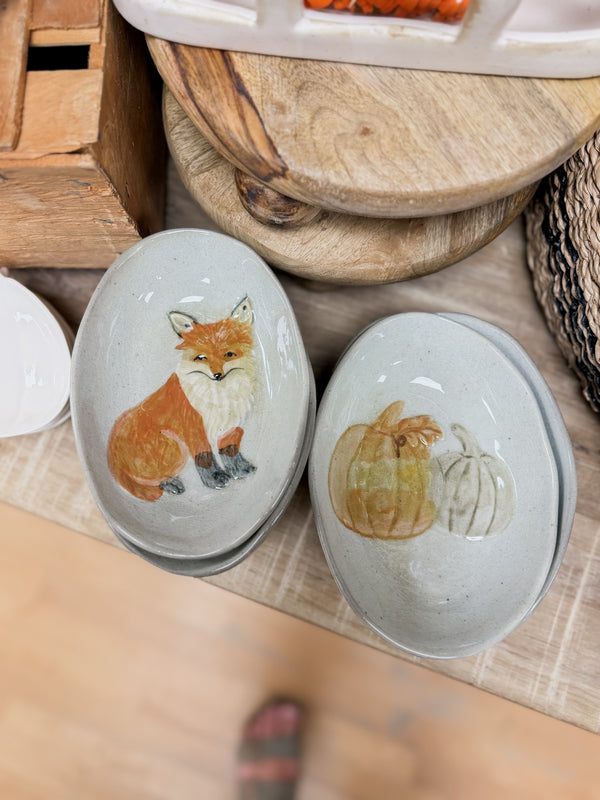 Woodland Harvest Stoneware Dish