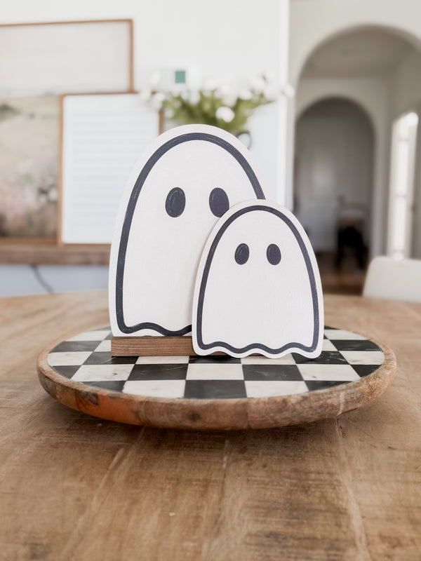 Wood Ghost Shelf Sitter